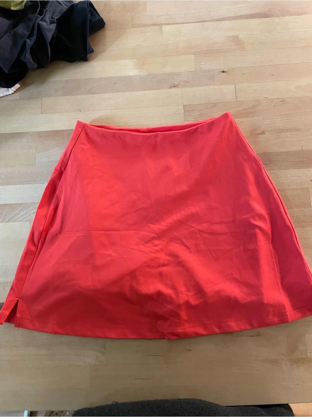 Girlfriend Collective Orange A-Line Skort